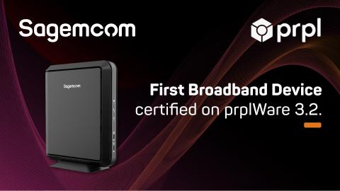 Sagemcom becomes the first to achieve prplWare 3.2 device certification